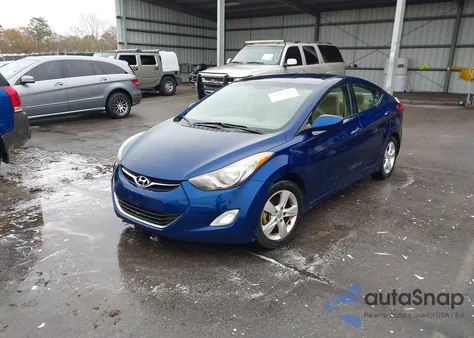 2013 Hyundai Elantra Gls from USA, damaged, VIN KMHDH4AE6DU727942